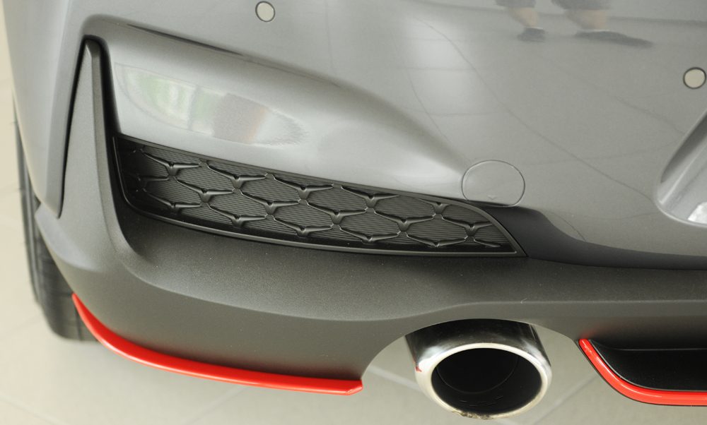 Splitter lateral trasero Rieger para Hyundai i30 N PDE (antes del facelift)
