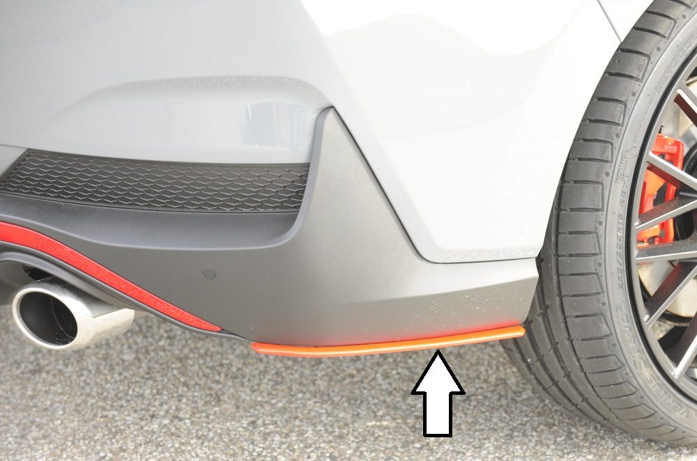 Splitter lateral trasero Rieger para Hyundai i30 N PDE