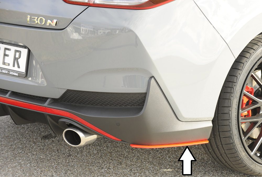 Splitter lateral trasero Rieger para Hyundai i30 N PDE