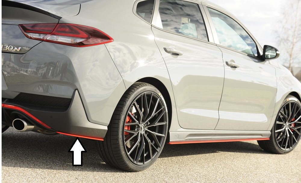 Splitter lateral trasero Rieger para Hyundai i30 N PDE