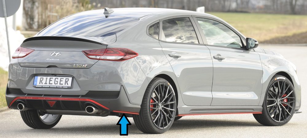 Splitter lateral trasero Rieger para Hyundai i30 N PDE