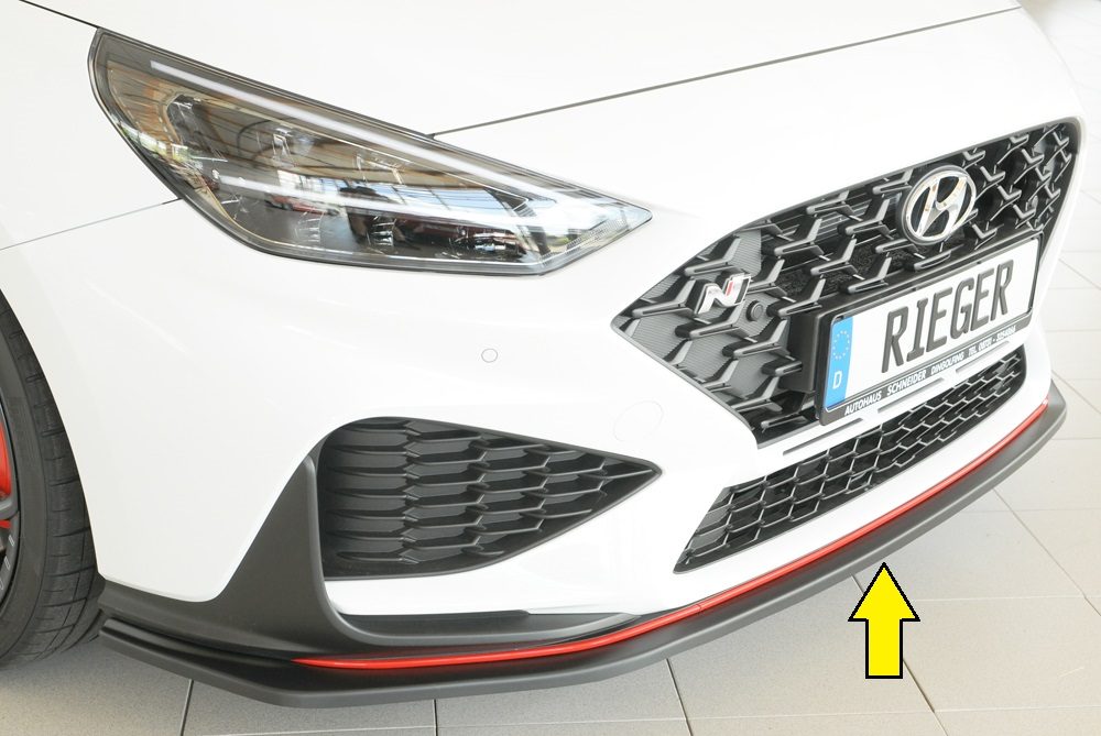 Splitter Rieger para Hyundai i30 N PDE (después del facelift)