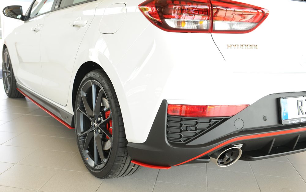 Splitter lateral trasero Rieger para Hyundai i30 N PDE (después del facelift)