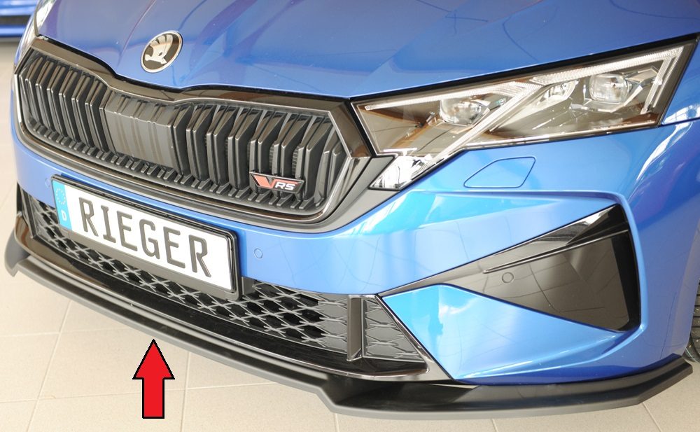 Splitter delantero Rieger para Skoda Octavia RS NX (después del facelift)