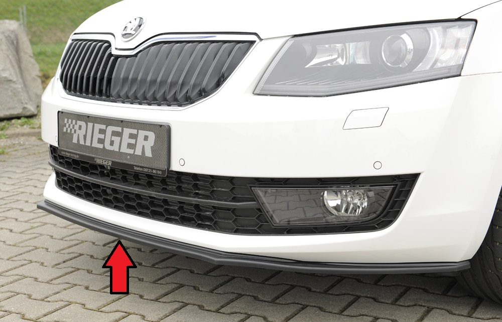 Splitter delantero Rieger para Skoda Octavia 5E (antes del facelift)