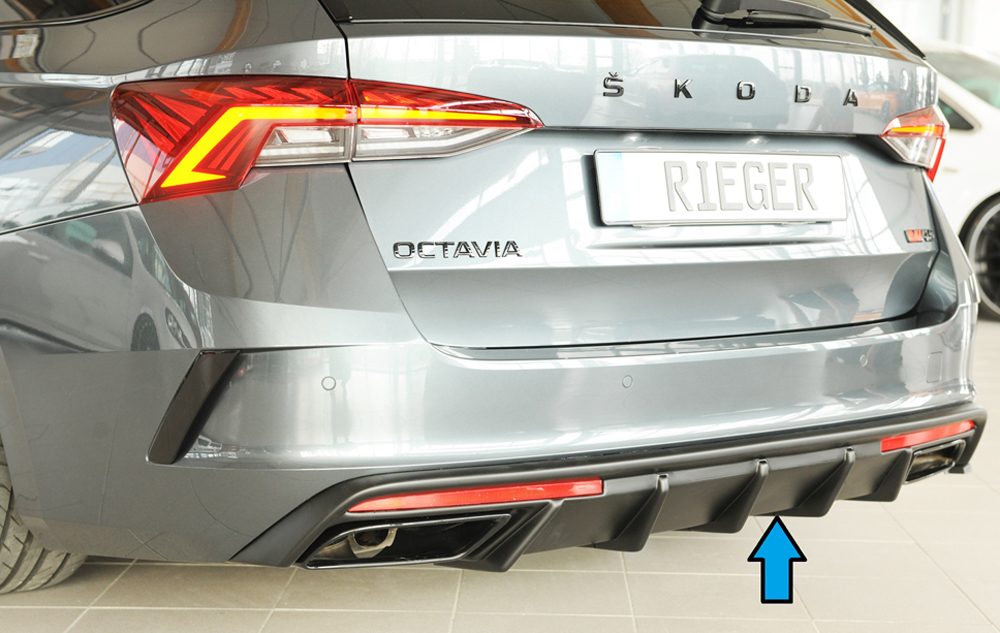 Difusor trasero Rieger para Skoda Octavia RS NX