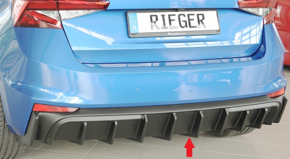 Difusor trasero Rieger para Skoda Fabia PJ – para el escape original