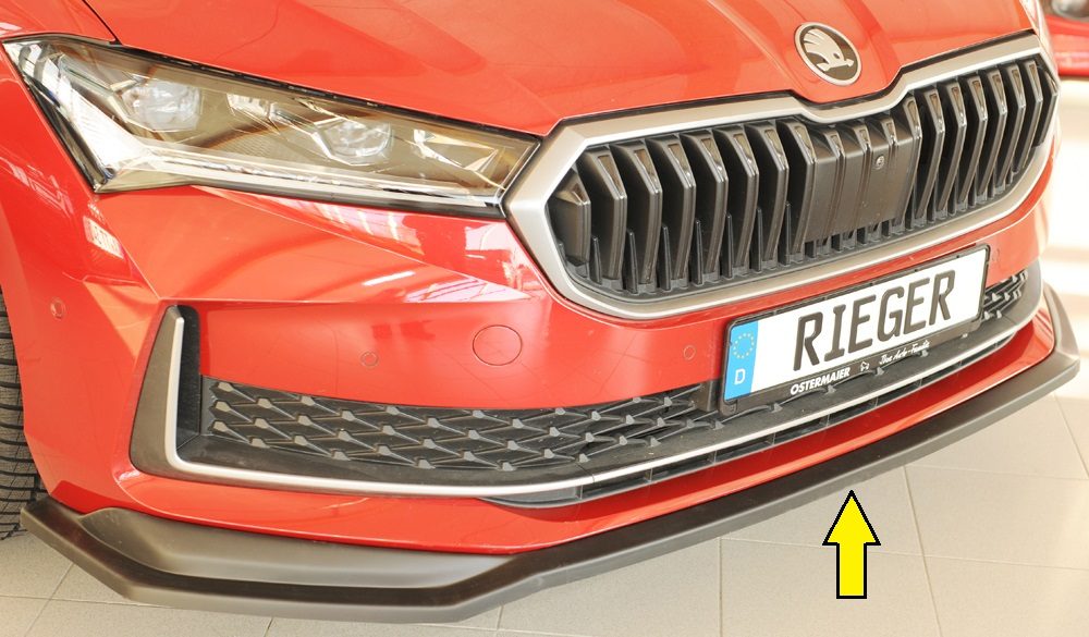 Splitter Rieger para Skoda Superb 3Y – para el paragolpes delantero original (estándar)