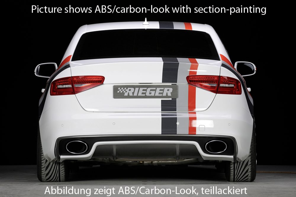Difusor trasero Rieger para Audi A4/S4 B8 (después del facelift)