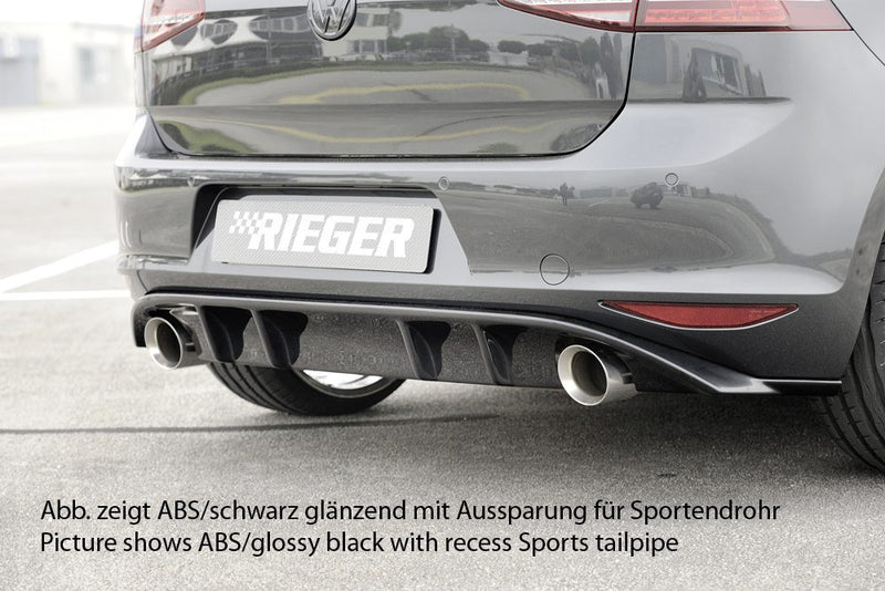 Difusor trasero Rieger para Volkswagen Golf 7 GTI (antes del facelift)