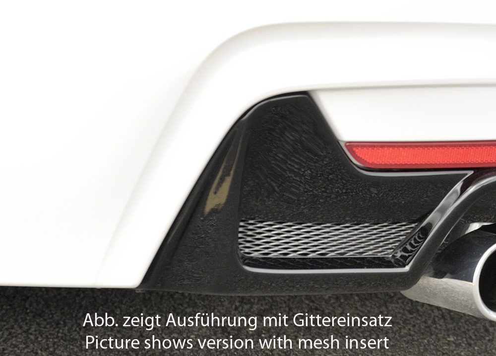 Difusor trasero Rieger para BMW Serie 4 F32/F33/F36 – para la doble salida de escape original izquierda, sin hueco para el escape