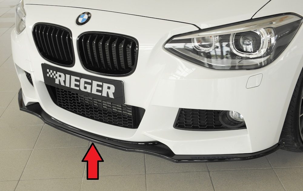 Splitter delantero Rieger para BMW Serie 1 F20/F21 (antes del facelift)