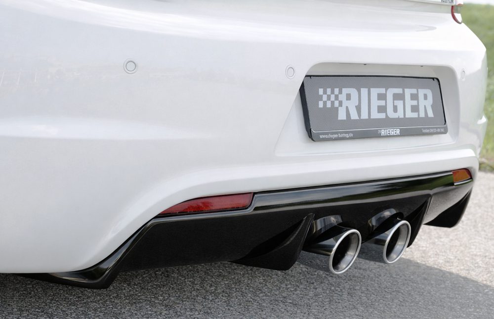 Difusor trasero Rieger para Volkswagen Scirocco III – para doble salida de escape central