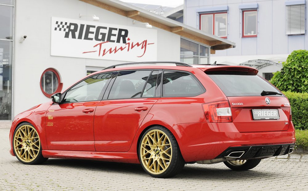 Difusor trasero Rieger para Skoda Octavia RS 5E – V1