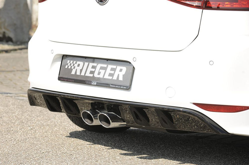 Difusor trasero Rieger para Volkswagen Golf 7 – para el silencioso de escape Remus 00322578