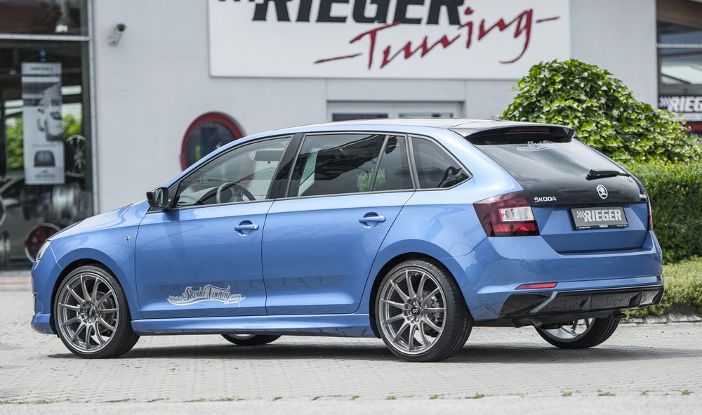 Difusor trasero Rieger para Skoda Rapid NH