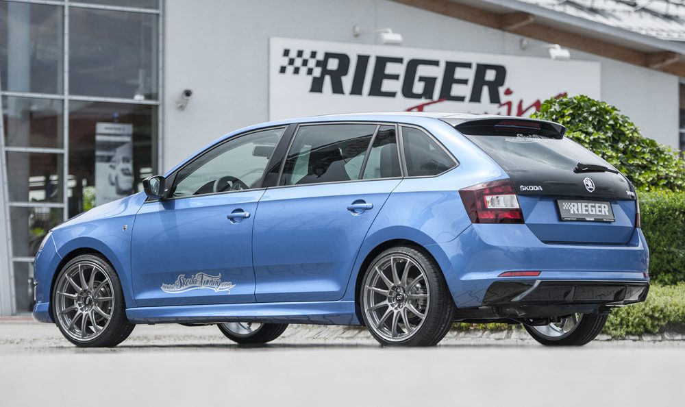 Difusor trasero Rieger para Skoda Rapid NH