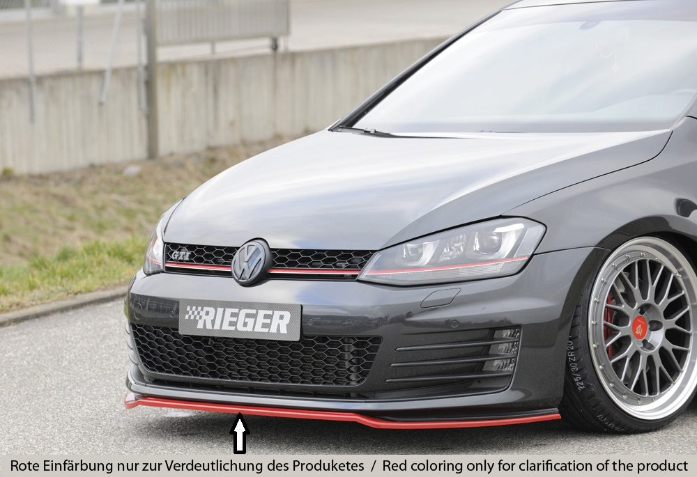 Splitter delantero Rieger para Volkswagen Golf 7 GTI/GTD (antes del facelift)