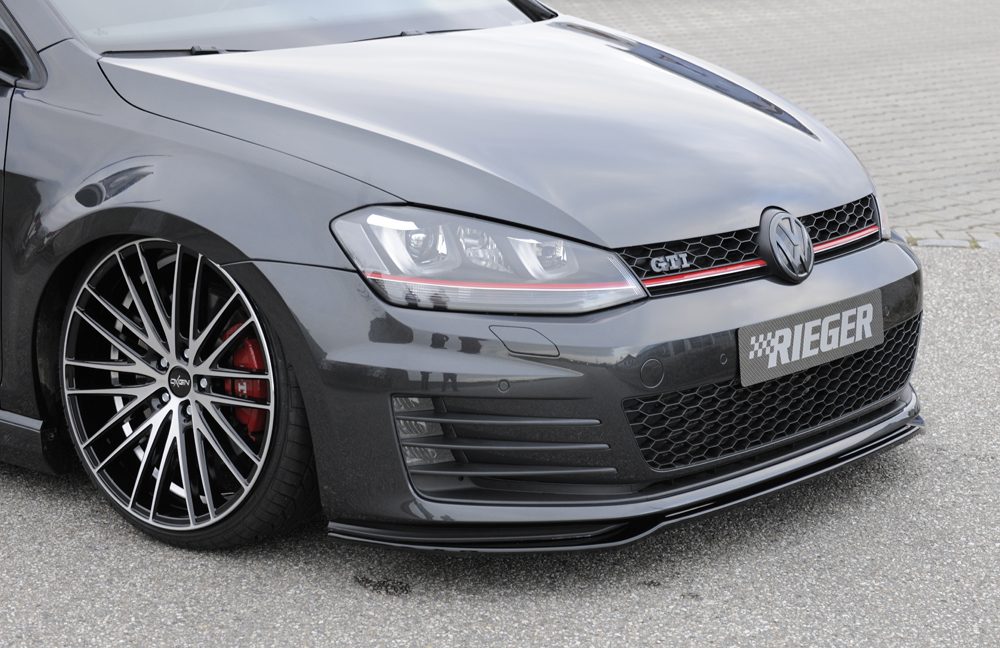 Splitter delantero Rieger para Volkswagen Golf 7 GTI/GTD (antes del facelift)