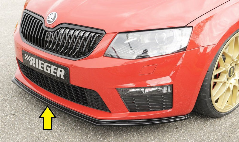 Splitter delantero Rieger para Skoda Octavia RS 5E (antes del facelift)