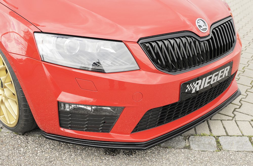 Splitter delantero Rieger para Skoda Octavia RS 5E (antes del facelift)