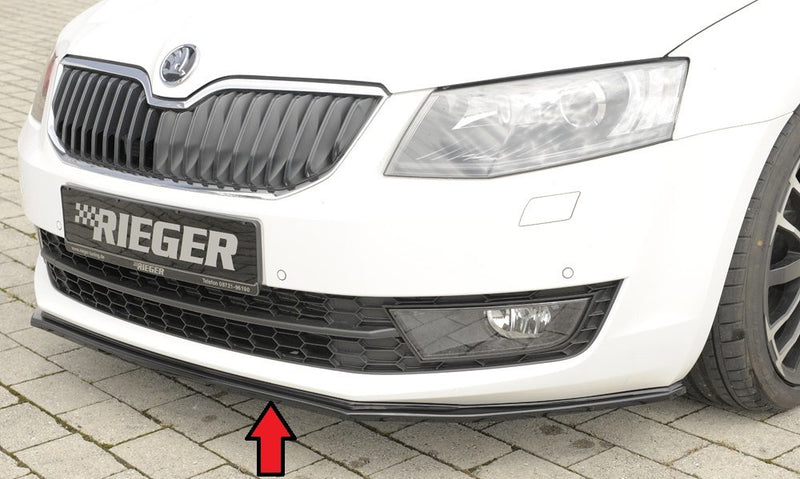 Splitter delantero Rieger para Skoda Octavia 5E (antes del facelift)