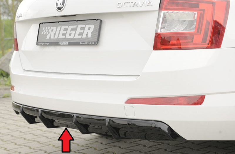 Difusor trasero Rieger para Skoda Octavia 5E – para coches con sensores de aparcamiento