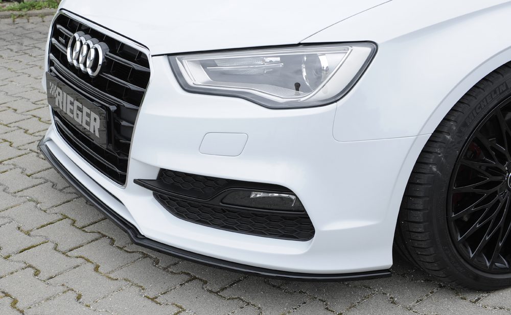 Splitter delantero Rieger para Audi A3/S3 8V (antes del facelift) – sedán