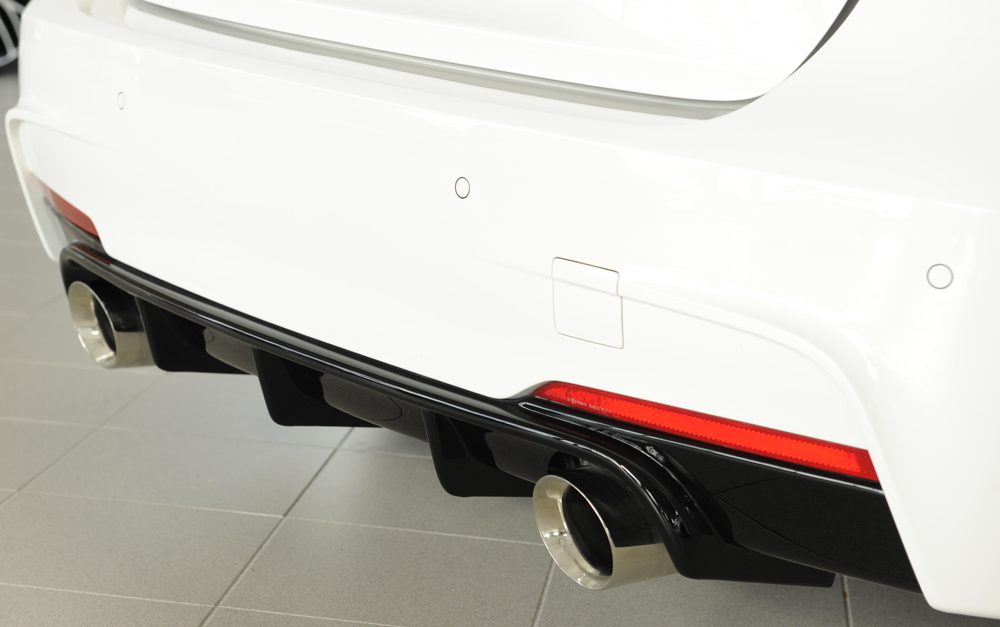 Difusor trasero Rieger para BMW Serie 3 F30/F31 – para las salidas de escape originales izquierda y derecha (335i/340i)