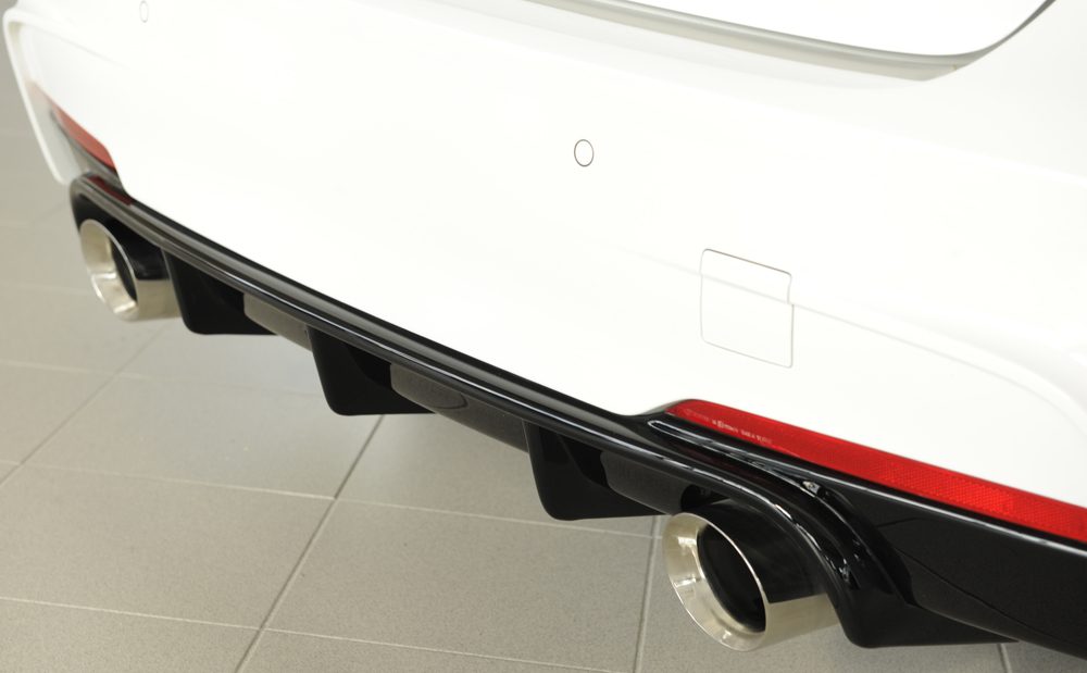 Difusor trasero Rieger para BMW Serie 3 F30/F31 – para las salidas de escape originales izquierda y derecha (335i/340i)