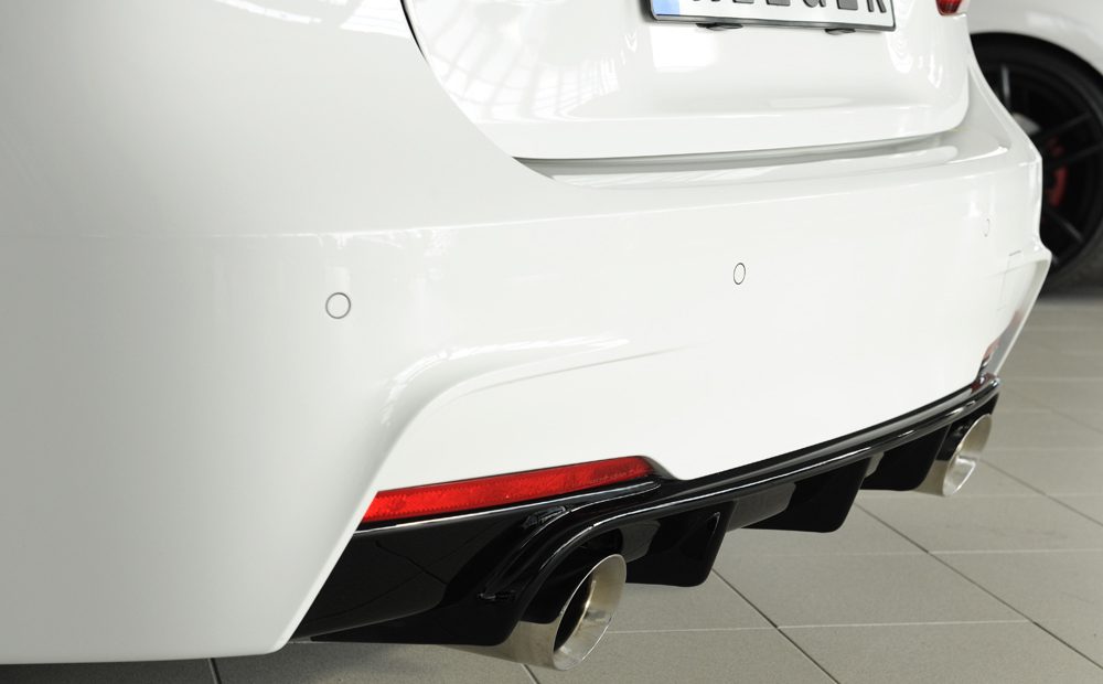 Difusor trasero Rieger para BMW Serie 3 F30/F31 – para las salidas de escape originales izquierda y derecha (335i/340i)