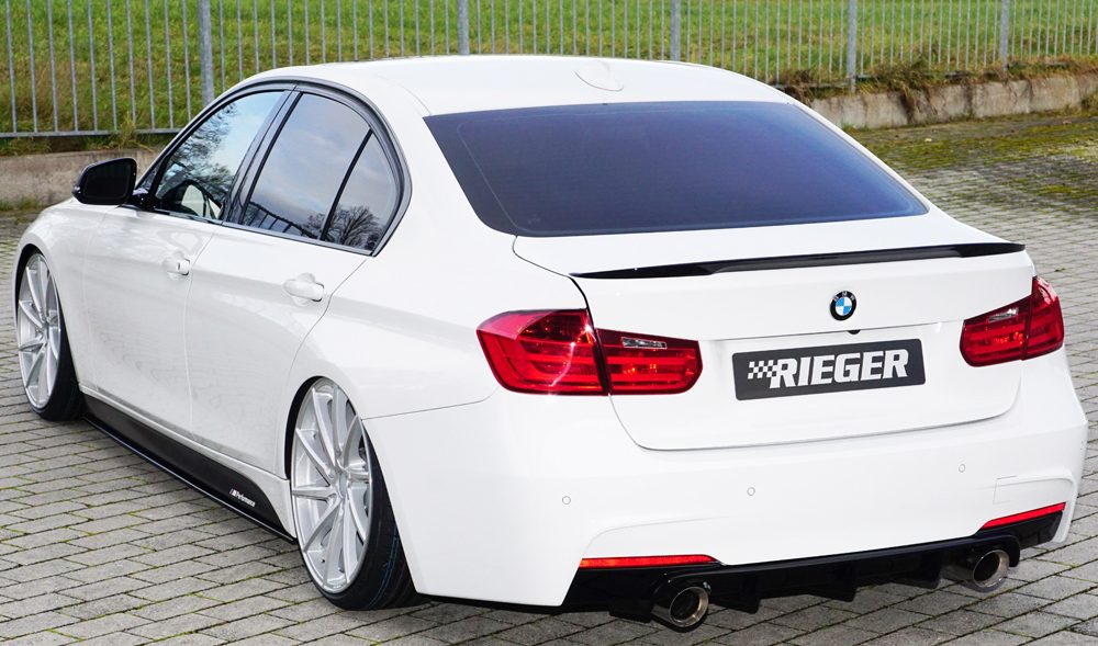 Difusor trasero Rieger para BMW Serie 3 F30/F31 – para las salidas de escape originales izquierda y derecha (335i/340i)