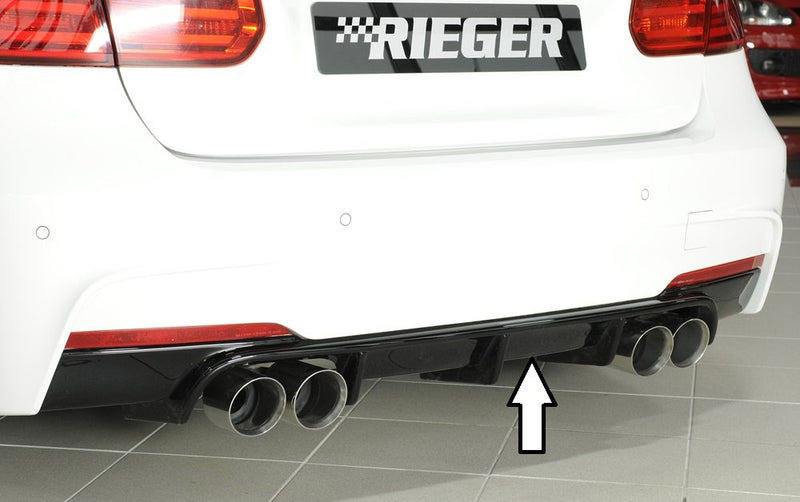Difusor trasero Rieger para BMW Serie 3 F30/F31 – para dobles salidas de escape izquierda y derecha (335i/340i)