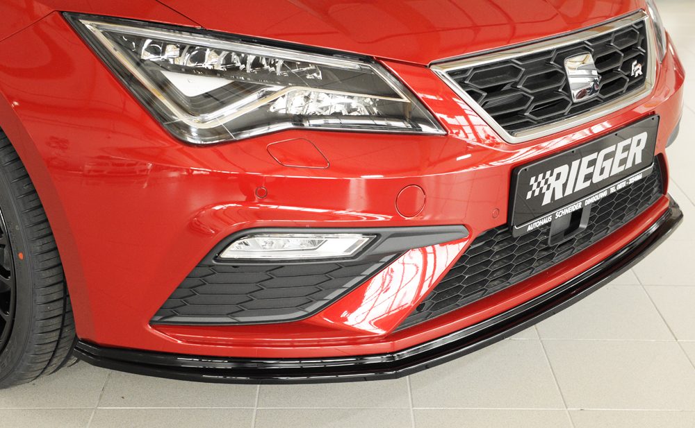 Splitter delantero Rieger para Seat Leon FR/Cupra 5F (después del facelift) – versión plana