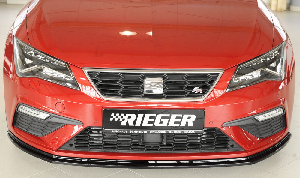Splitter delantero Rieger para Seat Leon FR/Cupra 5F (después del facelift) – versión plana