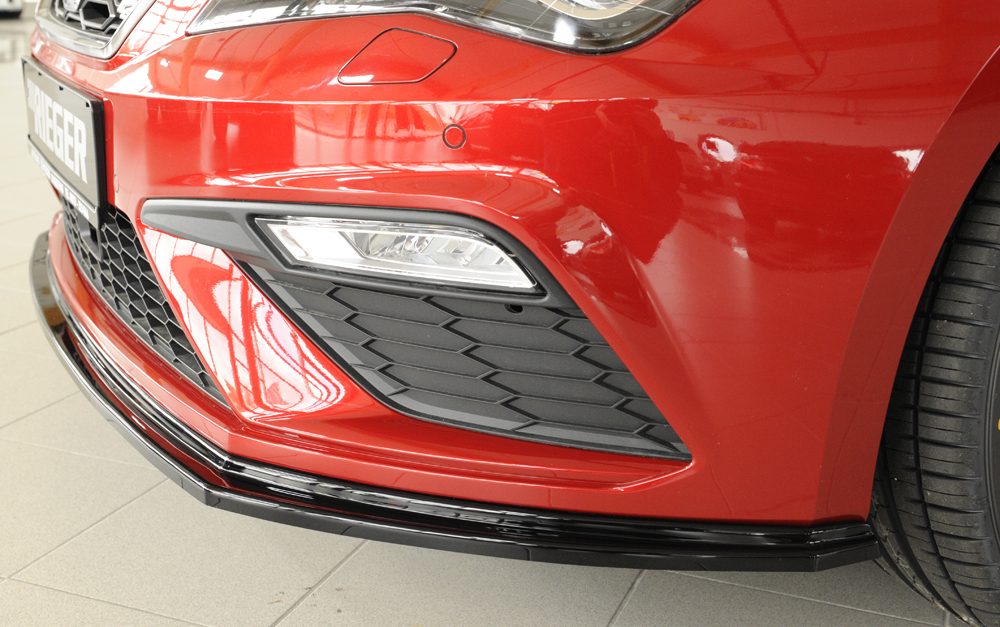 Splitter delantero Rieger para Seat Leon FR/Cupra 5F (después del facelift) – versión plana