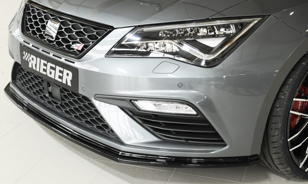 Splitter delantero Rieger para Seat Leon FR/Cupra 5F (después del facelift) – versión plana