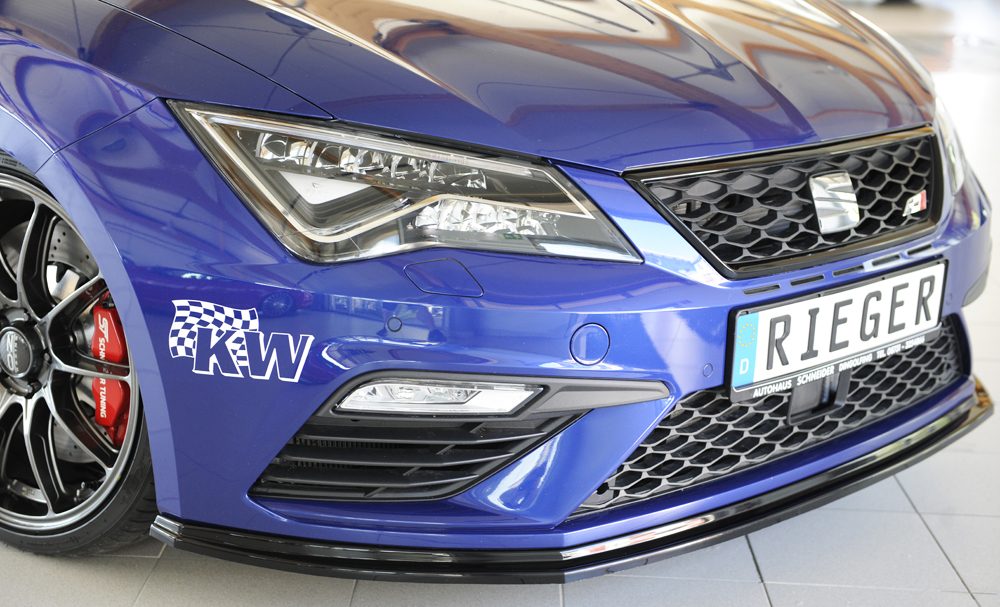 Splitter delantero Rieger para Seat Leon FR/Cupra 5F (después del facelift) – versión plana