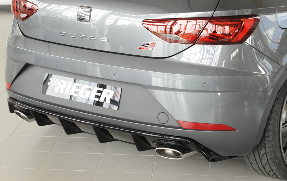 Difusor trasero Rieger para Seat Leon Cupra 5F (después del facelift) – SC