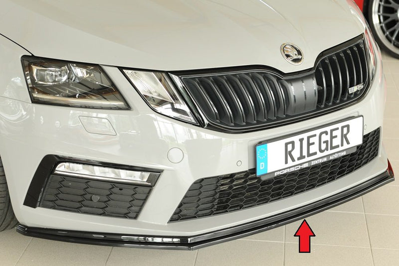 Splitter delantero Rieger para Skoda Octavia RS 5E (después del facelift)