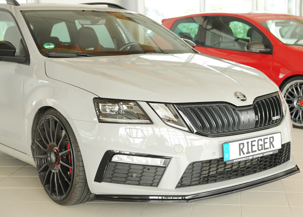 Splitter delantero Rieger para Skoda Octavia RS 5E (después del facelift)