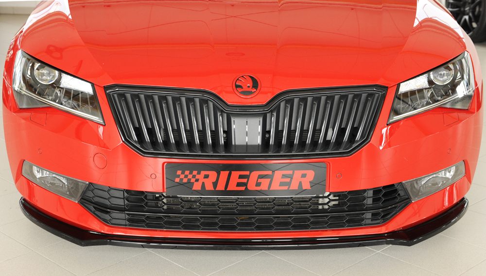 Splitter delantero Rieger para Skoda Superb 3V (antes del facelift)