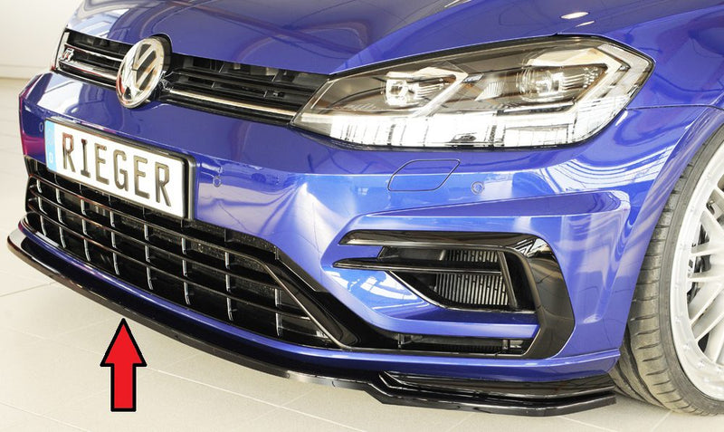 Splitter delantero Rieger para Volkswagen Golf 7 R/R-Line (después del facelift)