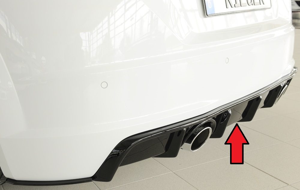 Difusor trasero Rieger para Audi TT FV