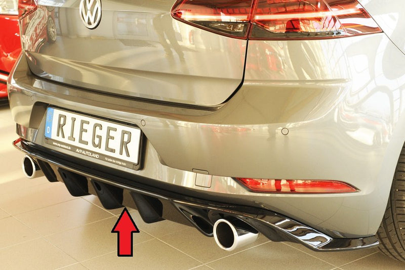 Difusor trasero Rieger para Volkswagen Golf 7 GTI (después del facelift)