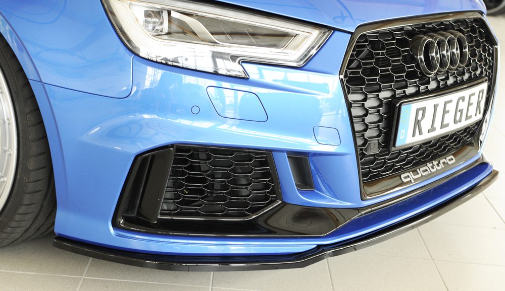 Splitter Rieger para Audi RS3 8V (después del facelift)