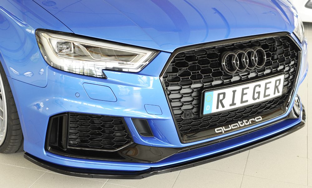 Splitter Rieger para Audi RS3 8V (después del facelift)
