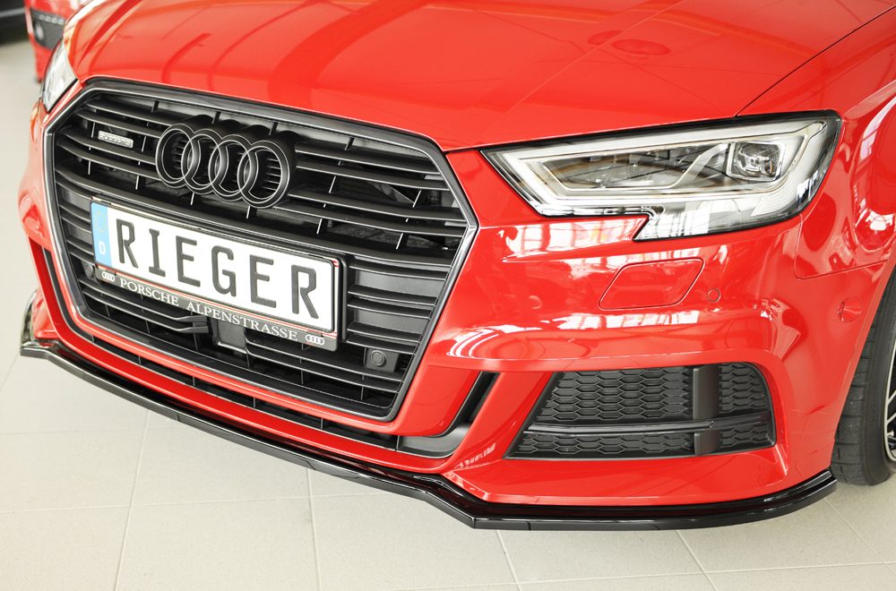 Splitter Rieger para Audi A3/S3 8V (después del facelift) – sedán