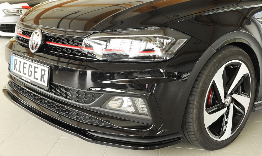 Splitter Rieger para Volkswagen Polo GTI/R-Line AW (antes del facelift)