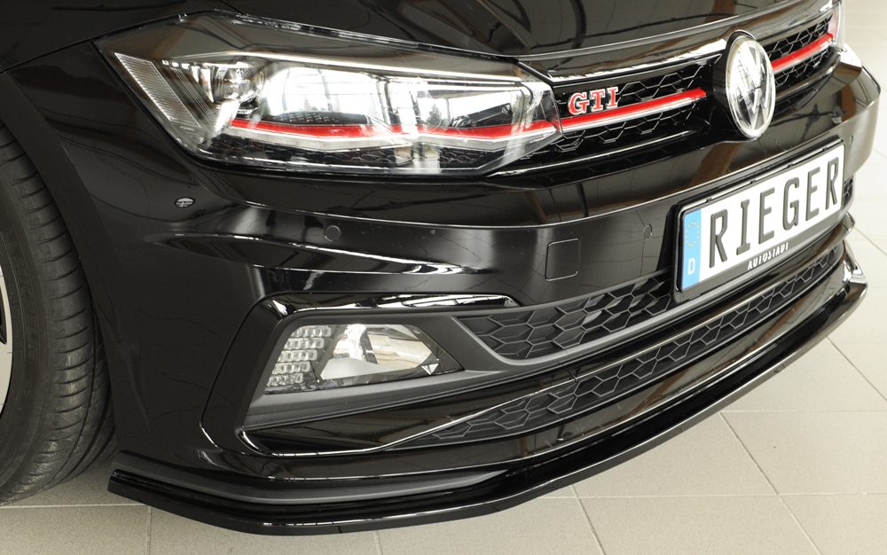 Splitter Rieger para Volkswagen Polo GTI/R-Line AW (antes del facelift)